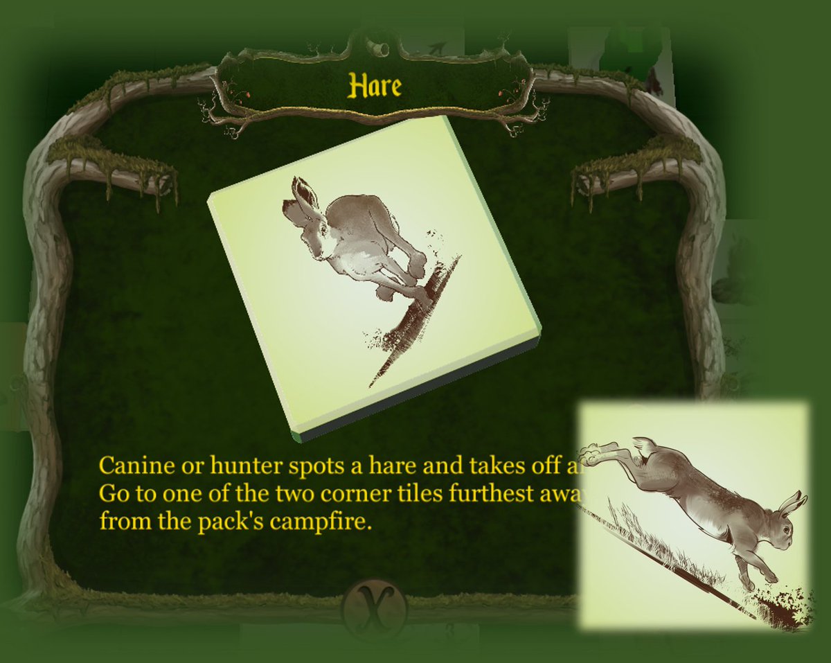 DemaalStudios's tweet image. Love this re-drawn Hare tile!

The hare really pops out. Looks 3D and really captures an animal in a high-speed chase.

Much better than the previous version. More alive.

#MotivationMonday #IndieGameDev #BoardGame