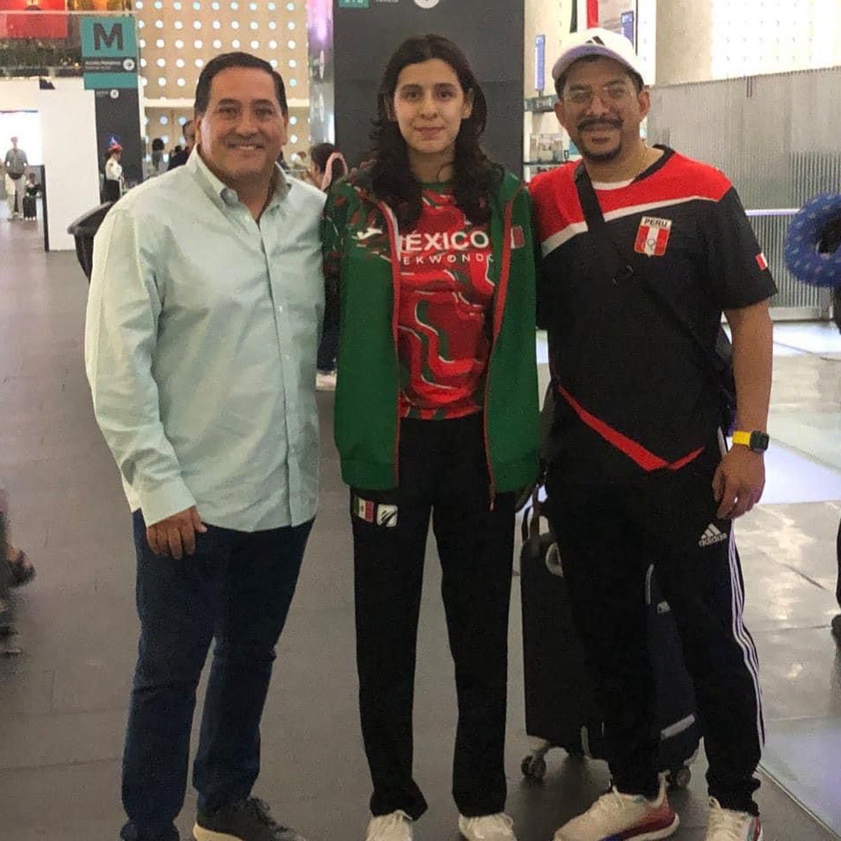 💪La tamaulipeca Ana Sofía Guevara ayer por la noche viajo con la selección mexicana de taekwondo 🥋rumbo al Campeonato Mundial Juvenil que se desarrollara en Chuncheon Korea del Sur del 1 al 6 de octubre 2024.

Éxito a Ana Sofía y a Brayan !!!!!