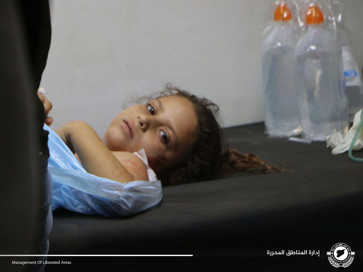 Qasemqt's tweet photo. أطفالنا بريف إدلب قبل قليل بعد استهداف ميليشيا "حزب الله" بلدة كفريا https://t.co/TPql1CHde3