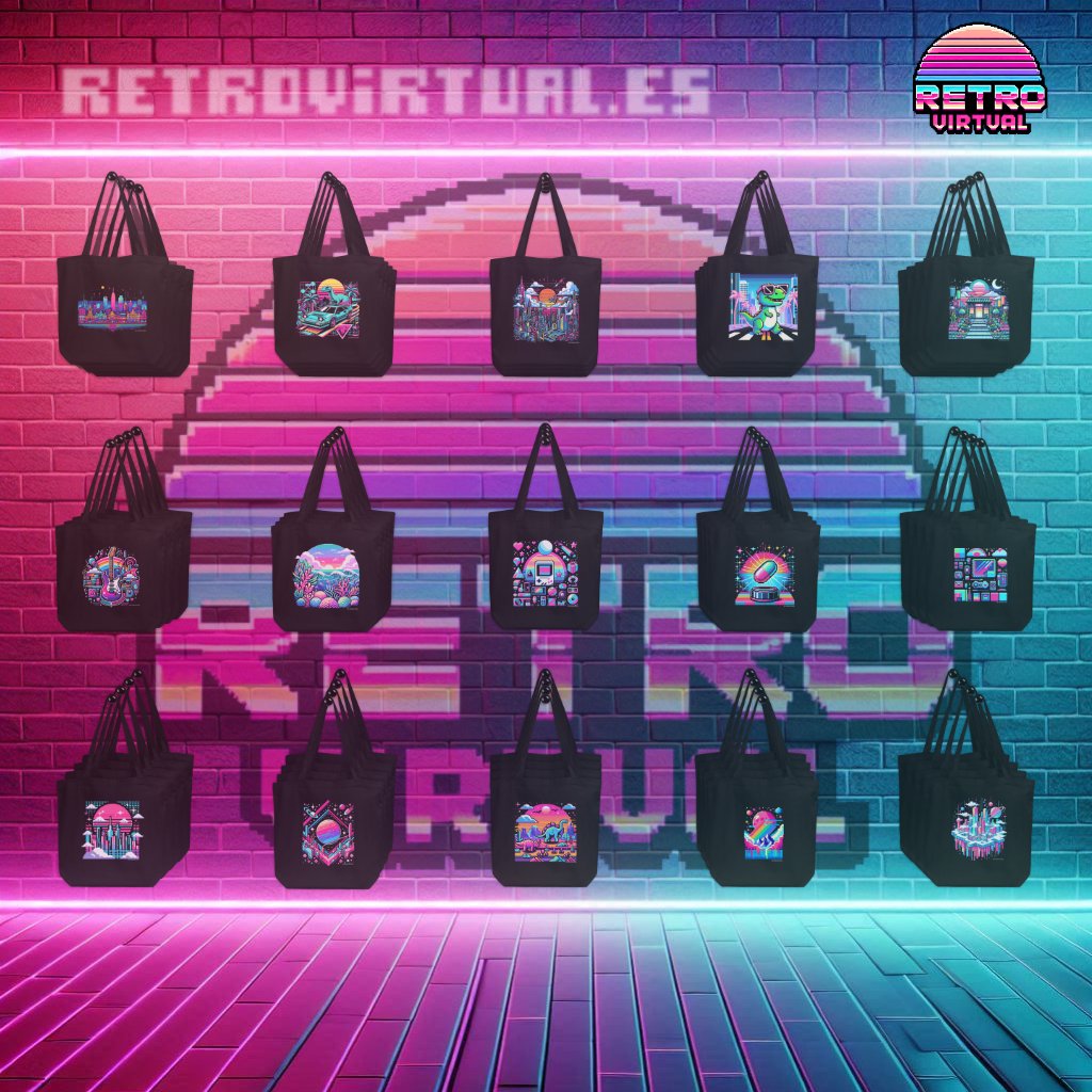👾📣 #Retrovirtual presenta... 🥁

🎉 ¡Las Ecobolsas de tela! ✨♻️👜✨👀
🌱 Aptas para veganos y con un montón de nuestros diseños para elegir! 🌲💚🐛

♻️🌲🌳🌲💚🌲🌳🌲♻️
#modaunisex #ecobolsa #ecototebag #algodonvegano #tiendaderopa #empresaemergente