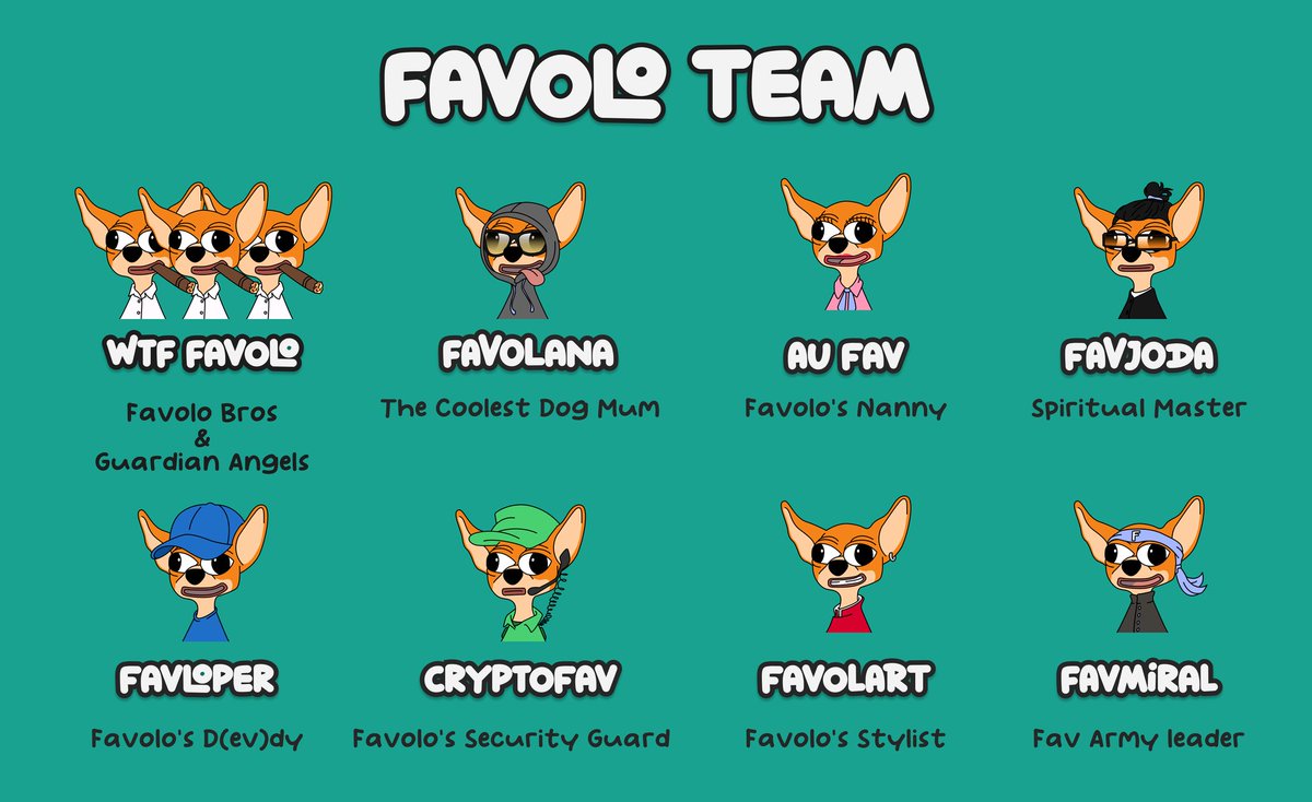 🔥 Sneak peek alert! 🔥  
After dropping our Tokenomics, here’s a glimpse of the FAVOLO team section from our upcoming website! 👀💻  

Who’s hyped for the Website launch?! 🚀 
Drop your SOL wallet in the comments👀🐕💸  

#FAVOLO #SOL