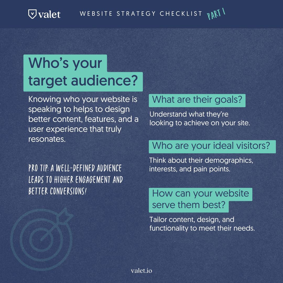 ValetWeb's tweet image. Time for a new website? 🎉 Before you jump in, let’s talk about your audience. 🗣️

Who are they? What do they need?

Knowing this helps your site connect with the right people. It’s the foundation of a solid website! 🙌

#WebsitePlanning #AudienceMatters #BusinessGrowth