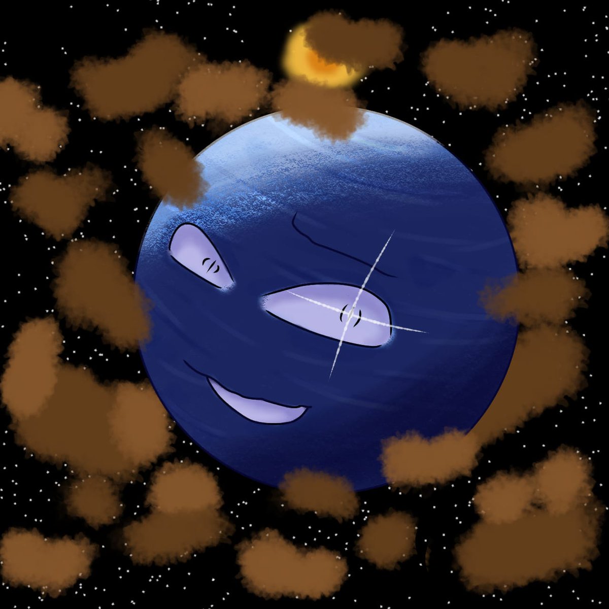 Codea_the_cat's tweet photo. Neptune in the kuiper belt!!

#neptune #solarballs #solarballsart #solarballsfanart #solarballsneptune https://t.co/9Jy0Q8bbY0