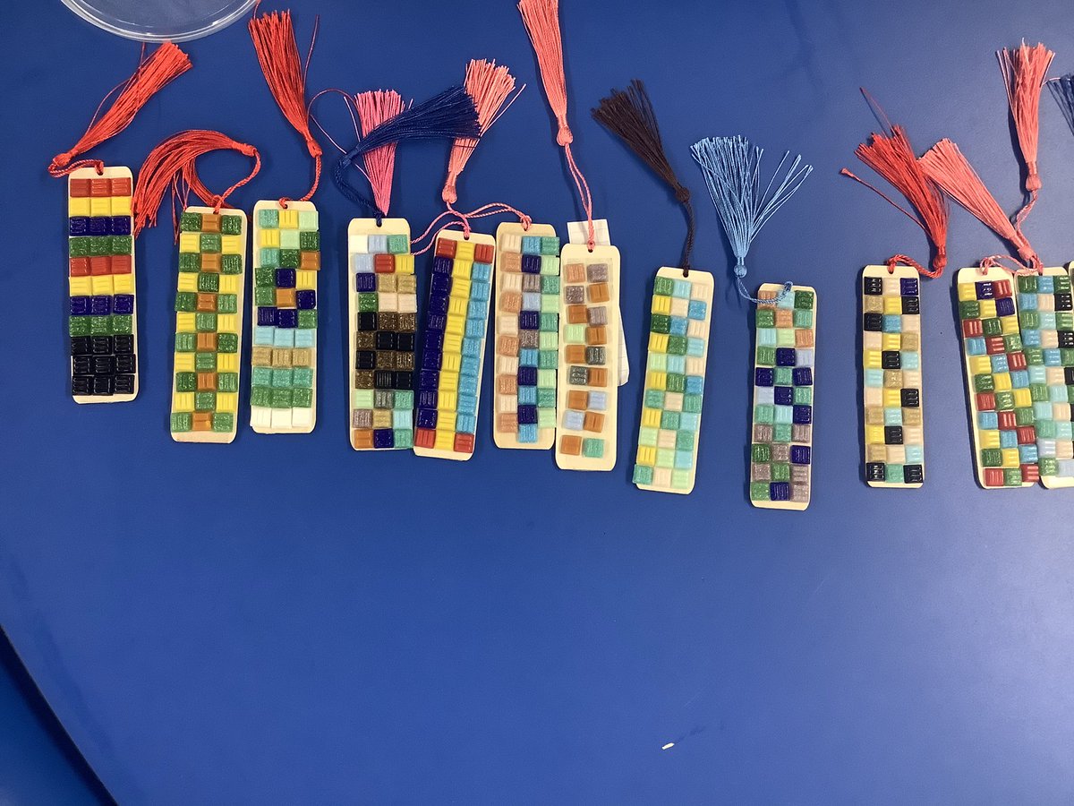 Squirrel’s finished bookmarks. Aren’t they brilliant?!