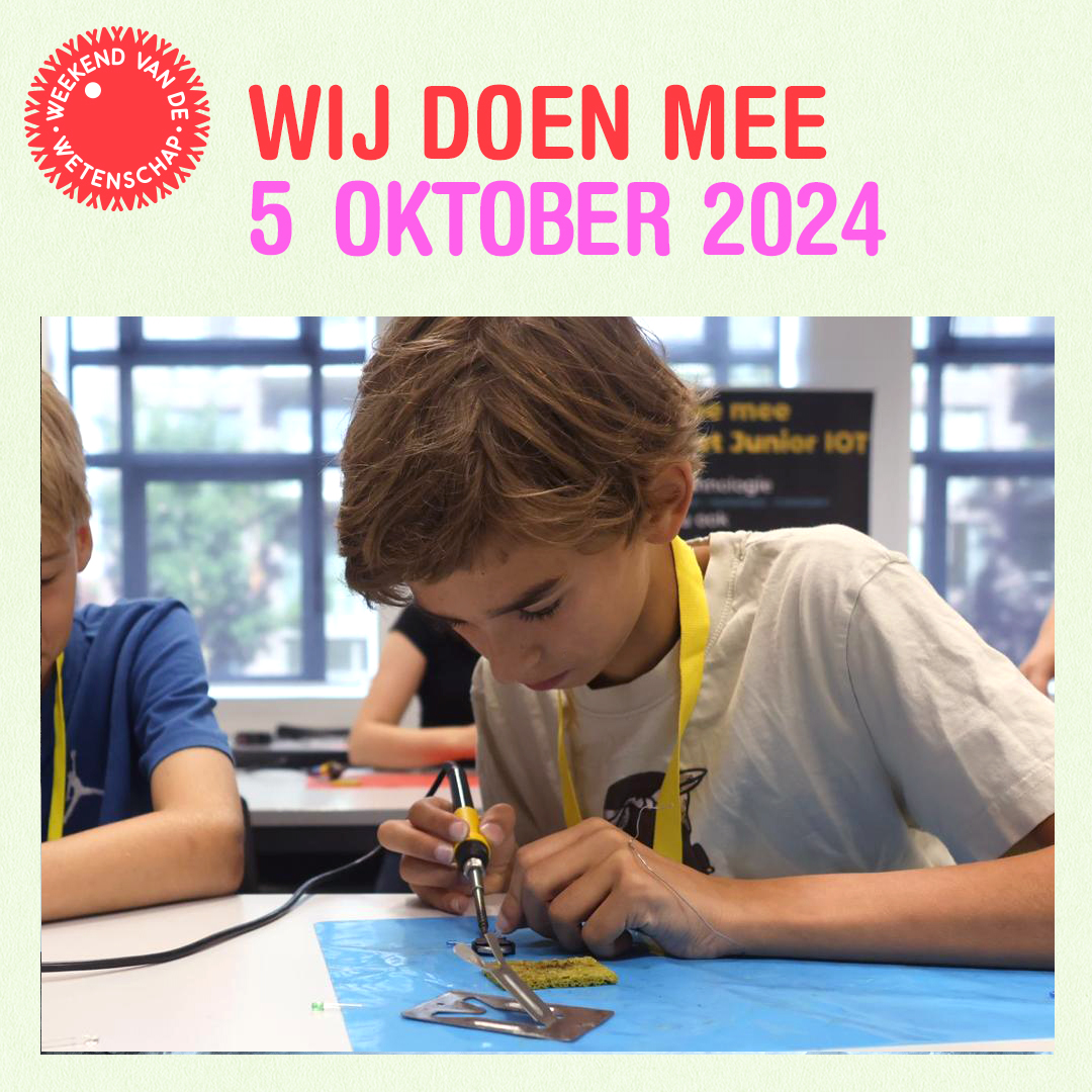 Weekend van de Wetenschap bij SintLucas! 🔍
Op zaterdag 5 oktober openen wij onze deuren tijdens het landelijke Weekend van de Wetenschap 🚀. Kom bij SintLucas (locatie Eindhoven, Torenallee 75) op een leuke manier kennismaken met wetenschap en technologie. 
#wvdw2024