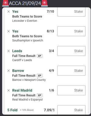 💥BOOOOMMMM!!!!!💥 
we land a near 8/1 massive acca, that takes us to 5 weeks of tips and 5 weeks of profit🤯🤑
insane starting the season how we finished off.
only a couple spots left at £20 p/m join up and don't miss out📈
link in bio.