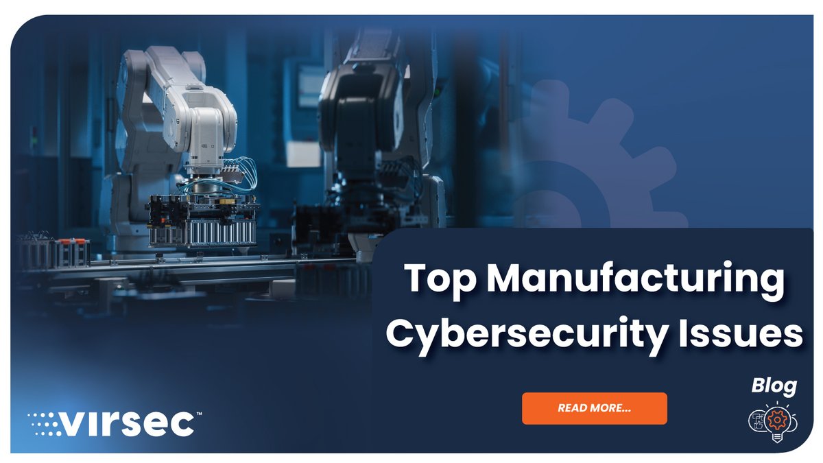 🚨 Manufacturing faces rising cyber threats! From IoT security to ransomware, CISOs must safeguard operations in 2024's evolving landscape. Learn how to protect critical infrastructure. Blog: hubs.ly/Q02Qy8mN0 🔒🛡️ #cybersecurity #manufacturingsecurity #ITsecurity