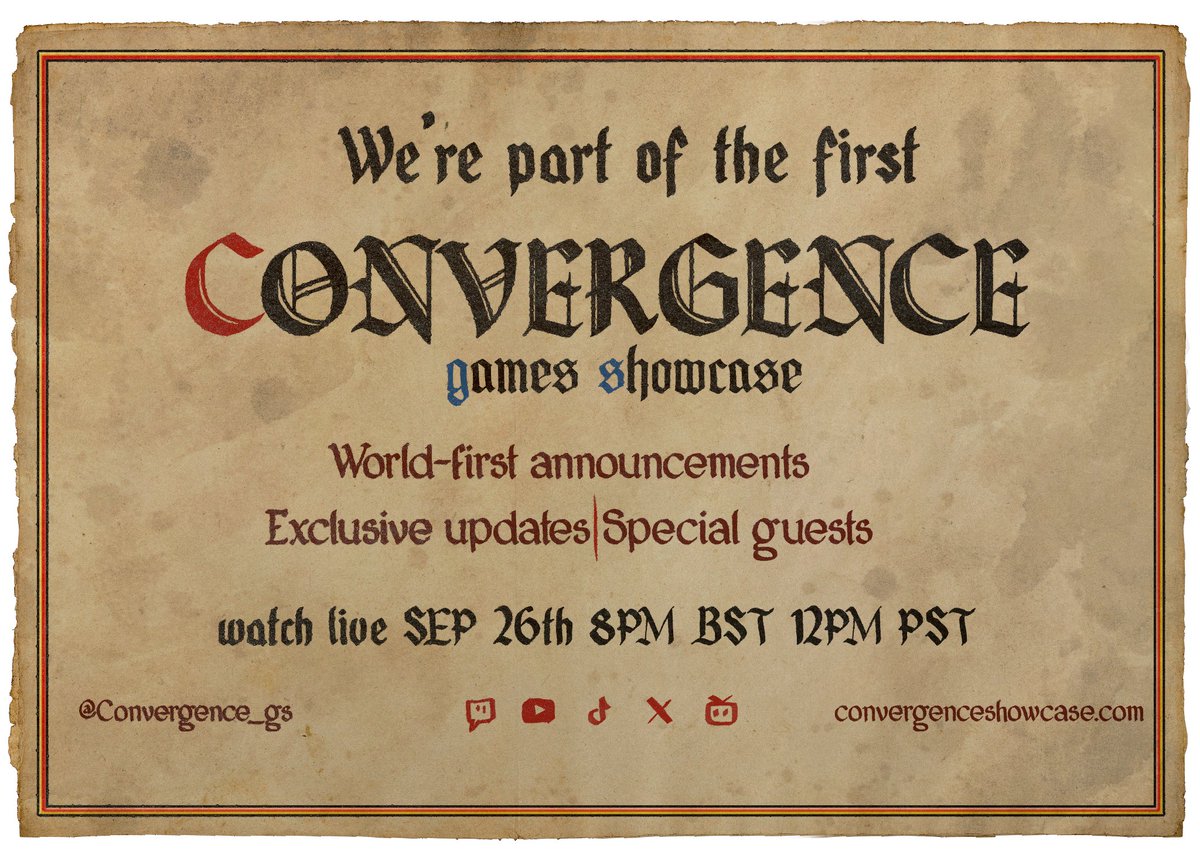 Check us out at the first Convergence Showcase!
convergenceshowcase.com

#halfsword #steam #videogames #medievalgames #playtest #playtesting #medieval #convergence