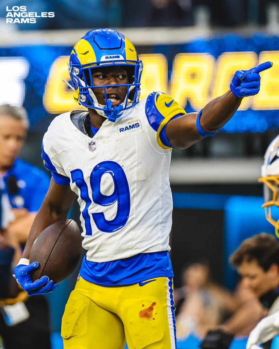 MLFootball's tweet photo. WHOLESOME: After Xavier Smith called his mom Friday to share the news that he will be debuting with the #Rams, she flew in from Florida to watch him, and following his heroic punt return in Sunday's win, he sent her home with the game ball.

FOOTBALL🥹🥹🥹

(via @ocregister) https://t.co/BE27JWYUKy