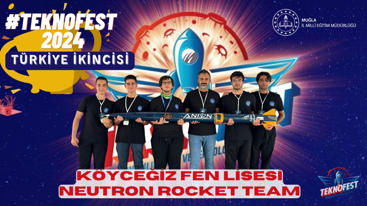 NEUTRON ROCKET TEAM TÜRKİYE İKİNCİSİ🚀🚀

TEKNOFEST 2024 Roket Yarışması Lise Kategorisi Finallerinde Aksaray Hisar Atış Alanında atışını başarıyla gerçekleştiren Köyceğiz Fen Lisesi Neutron Rocket Team, başvuran toplam 874 takım arasında 771 puan alarak Türkiye 🥈’ncisi oldu.