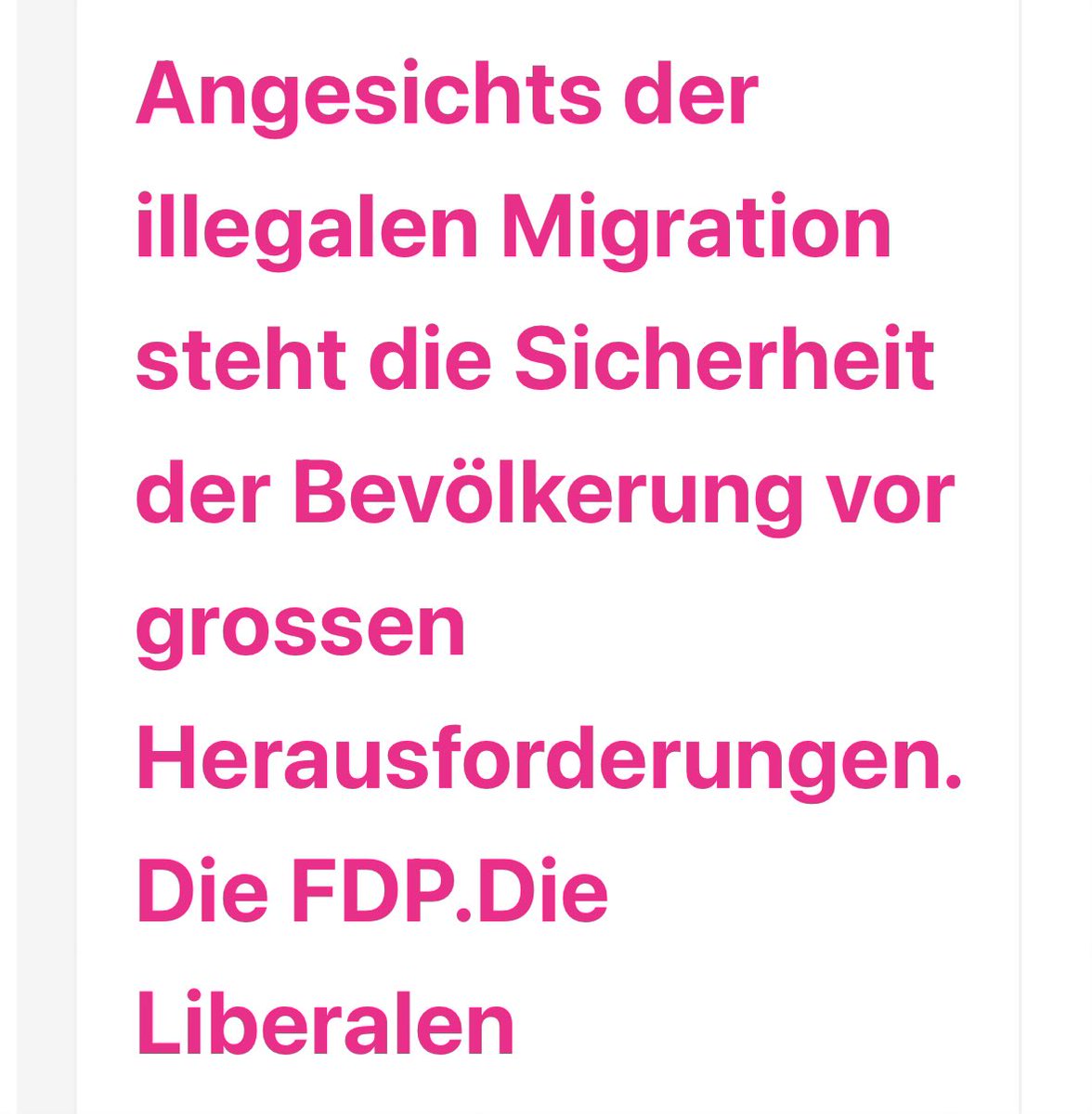 Und was macht sie jetzt, die Sicherheit? Schickt sie die #FDP in einen Deutschkurs? 🤔