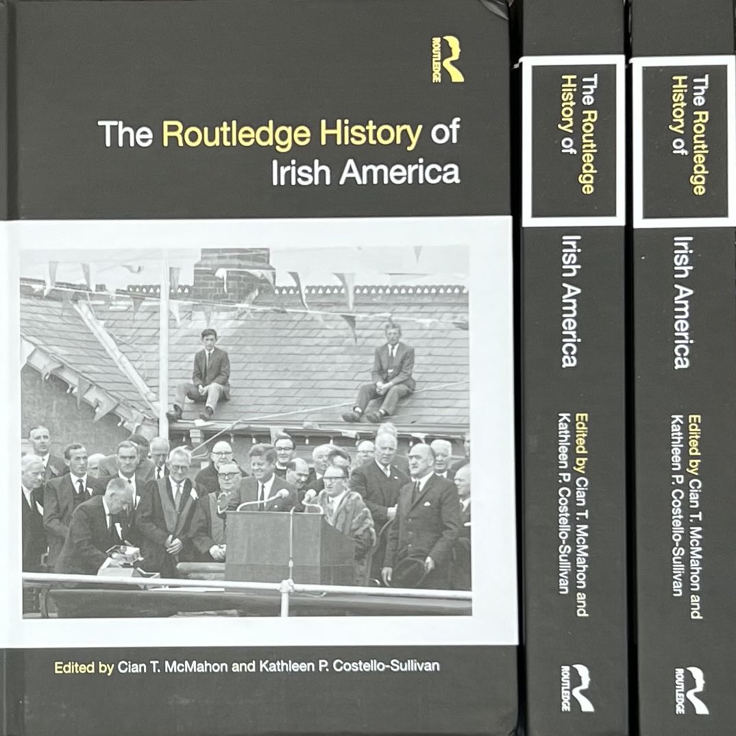 Cian T. McMahon (@ciantmcmahon) on Twitter photo Thrilled to have my copy of our <a href="/routledgebooks/">Routledge Books</a> History of Irish America. Thanks to @costelkh, our fab authors, and supporters in <a href="/ACIrishStudies/">American Conference for Irish Studies</a> <a href="/IEHS1965/">Immigration and Ethnic History Society</a> and <a href="/IrelandEmbUSA/">Embassy of Ireland, USA</a>. See you at book launch at <a href="/GIHNYU/">Glucksman Ireland House NYU</a> in Feb 2025!!! Thrilled to have my copy of our <a href="/routledgebooks/">Routledge Books</a> History of Irish America. Thanks to @costelkh, our fab authors, and supporters in <a href="/ACIrishStudies/">American Conference for Irish Studies</a> <a href="/IEHS1965/">Immigration and Ethnic History Society</a> and <a href="/IrelandEmbUSA/">Embassy of Ireland, USA</a>. See you at book launch at <a href="/GIHNYU/">Glucksman Ireland House NYU</a> in Feb 2025!!!