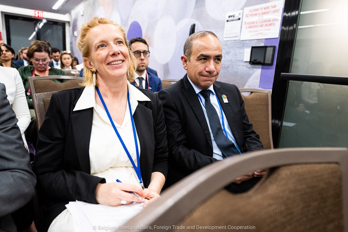 At #UNGA79, Belgium, with 🇩🇿🇨🇴🇪🇬🇪🇺🇮🇪🇯🇴🇲🇾🇸🇮🇿🇦🇪🇸, co-sponsored a <a href="/SavetheChildren/">Save the Children US</a> side-event on the future of children in the Occupied Palestinian Territories.

<a href="/BelgiumDGD/">Heidy Rombouts</a> took the floor and highlighted Belgium's commitment to #CAAC.

[1/4]⤵️