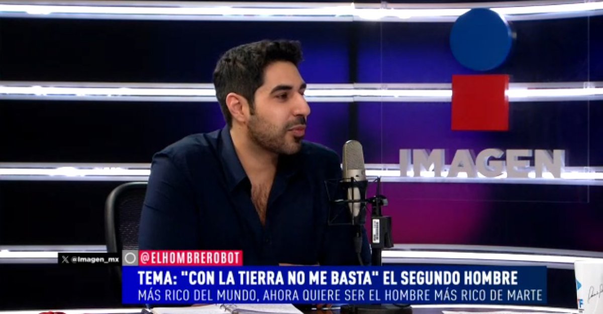 Imagen_Mx's tweet image. 🤑🚀 ¿El segundo hombre más rico del mundo, ahora quiere ser el hombre más rico de marte? 

Sigue la conversación en ¡Qué tal Fernanda! con @qtf y Zaid Badwan (@ElHombreRobot) 

goo.su/vM5zw