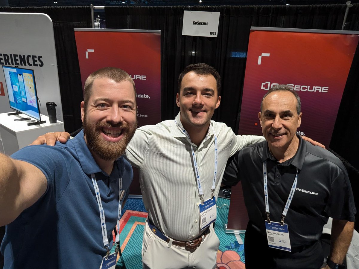 GoSecure_Inc's tweet photo. 🌴 We’re live and thrilled to be at InfoSecWorld in #Orlando!

Come visit the GoSecure booth over the next few days to discuss all things #cybersecurity and #MXDR 🛡

#GoSecure #CyberSec #InfoSec #Orlando #MXDR #InfoSecWorld2024 #TechExpo #CyberResilience #CyberThreats https://t.co/aF24ok9LP7