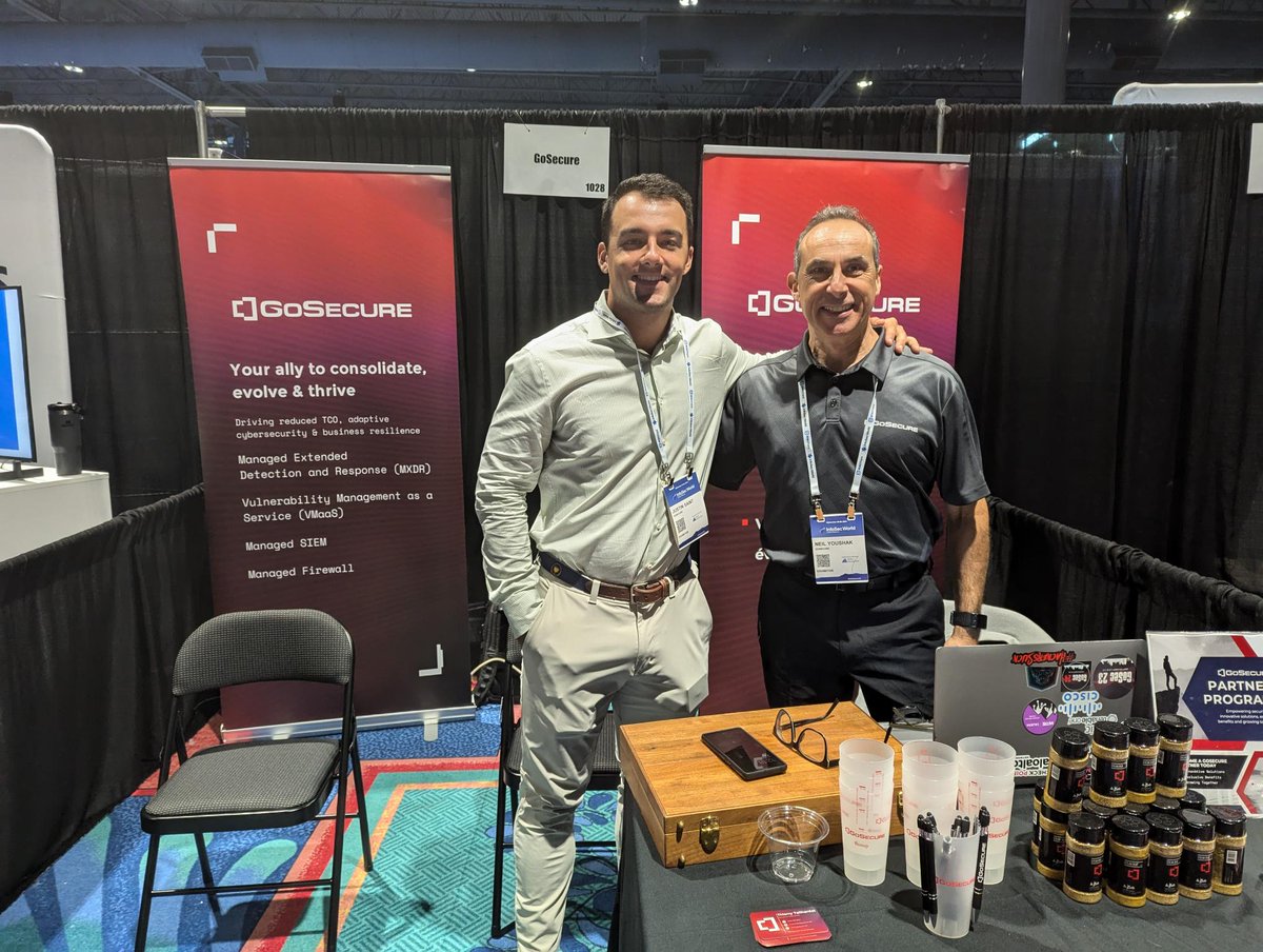 GoSecure_Inc's tweet photo. 🌴 We’re live and thrilled to be at InfoSecWorld in #Orlando!

Come visit the GoSecure booth over the next few days to discuss all things #cybersecurity and #MXDR 🛡

#GoSecure #CyberSec #InfoSec #Orlando #MXDR #InfoSecWorld2024 #TechExpo #CyberResilience #CyberThreats https://t.co/aF24ok9LP7