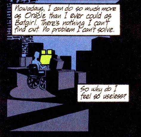 man fuck magical cures. barbara gordon as oracle you will always be loved