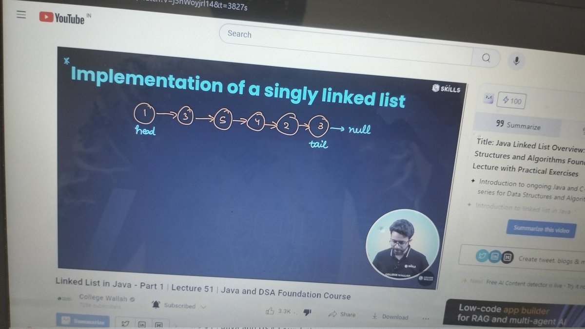 chitareavinash6's tweet image. Day 68 of #100dayscode 
1)Diving deep into Linked List , solve 2 basic questions on GFG
2) quite difficult to understand linked list (for me) ...

#100dayscode #DSA