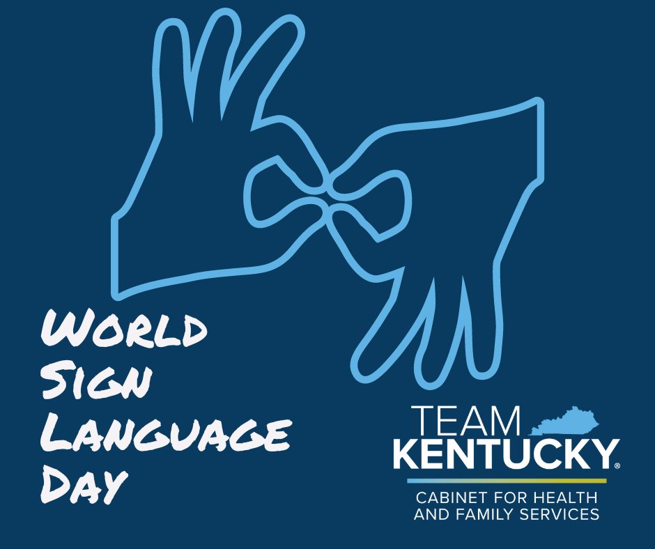 CHFSKy's tweet image. We&apos;re proud to support Kentuckians who are deaf or have hearing loss, from newborn screenings to Medicaid-covered services to our partners found on kynect resources! #worldsignlanguageday
