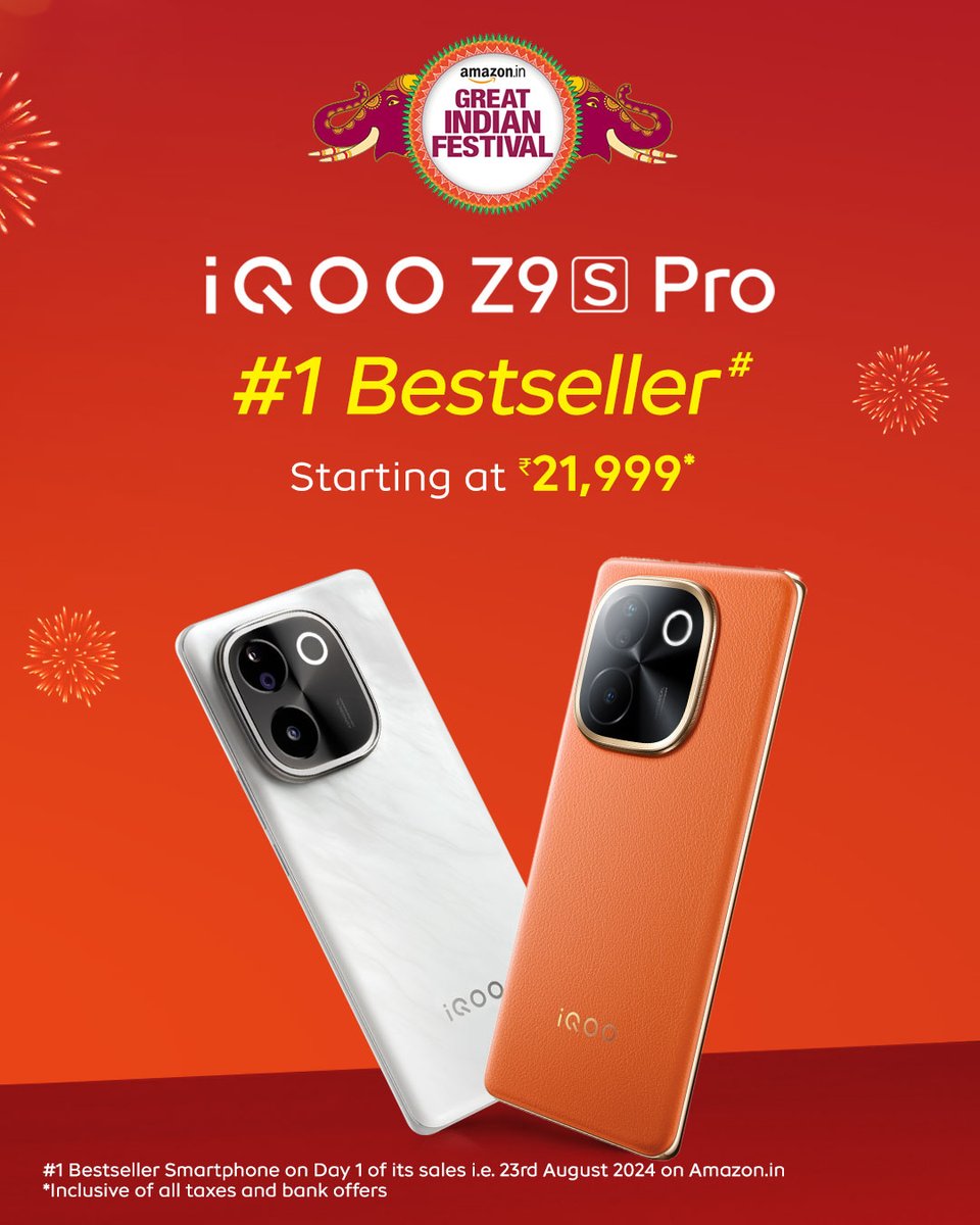 IqooInd's tweet image. Get ready to experience unmatched performance with the Snapdragon 7 Gen 3, and a stunning 50 MP Sony IMX 882 Camera. Unlock Fully Loaded deals during the #AmazonGreatIndianFestival starting at just ₹21,999* @amazonIN

Buy Now - amzn.to/3MOl6PK

*Inclusive of all taxes…