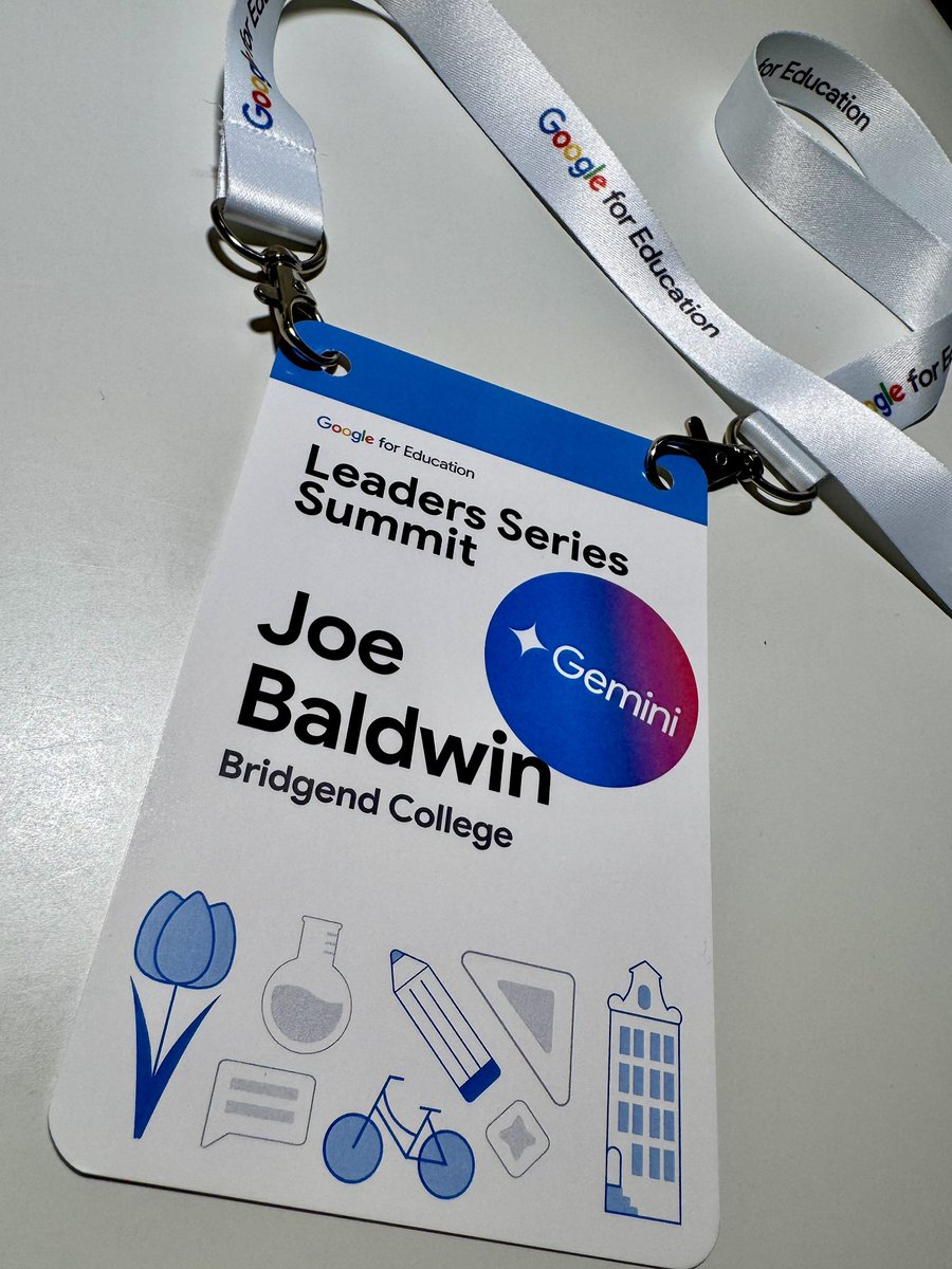 Joe Baldwin (@josephbaldwin) on Twitter photo Looking forward to a great two days at the <a href="/GoogleForEdu/">Google for Education</a> Leaders Series Summit in Amsterdam 🇳🇱
An opportunity to reflect on our digital journey to date, and our current and future digital literacy needs across all areas of the organisation. Looking forward to a great two days at the <a href="/GoogleForEdu/">Google for Education</a> Leaders Series Summit in Amsterdam 🇳🇱
An opportunity to reflect on our digital journey to date, and our current and future digital literacy needs across all areas of the organisation.