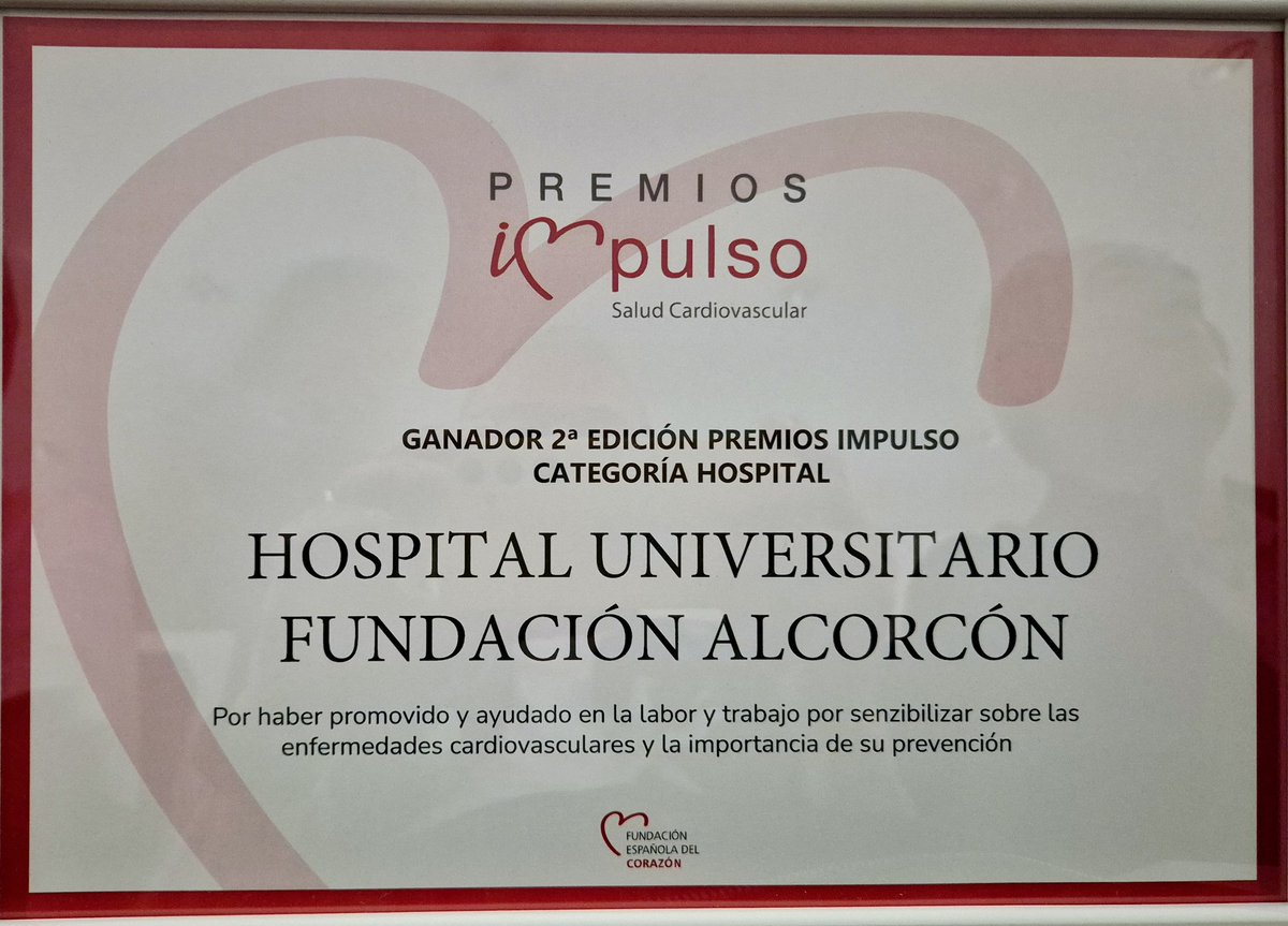 Manuel Ibáñez (@manolendam) on Twitter photo La FEC ha otorgado el premio IMPULSO en la categoria HOSPITAL, al grupo de pacientes expertos del HUFA por su labor con los pacientes recién infartados. GRACIAS <a href="/R_Campuzano_R/">Raquel Campuzano Rz</a> <a href="/estrellabarre/">Estrella Barre</a> <a href="/JDominguez2016/">Joaquin Domínguez</a> Juan Guerra por estos 5 años ¡¡¡FELICIDADES EQUIPO!!! La FEC ha otorgado el premio IMPULSO en la categoria HOSPITAL, al grupo de pacientes expertos del HUFA por su labor con los pacientes recién infartados. GRACIAS <a href="/R_Campuzano_R/">Raquel Campuzano Rz</a> <a href="/estrellabarre/">Estrella Barre</a> <a href="/JDominguez2016/">Joaquin Domínguez</a> Juan Guerra por estos 5 años ¡¡¡FELICIDADES EQUIPO!!!