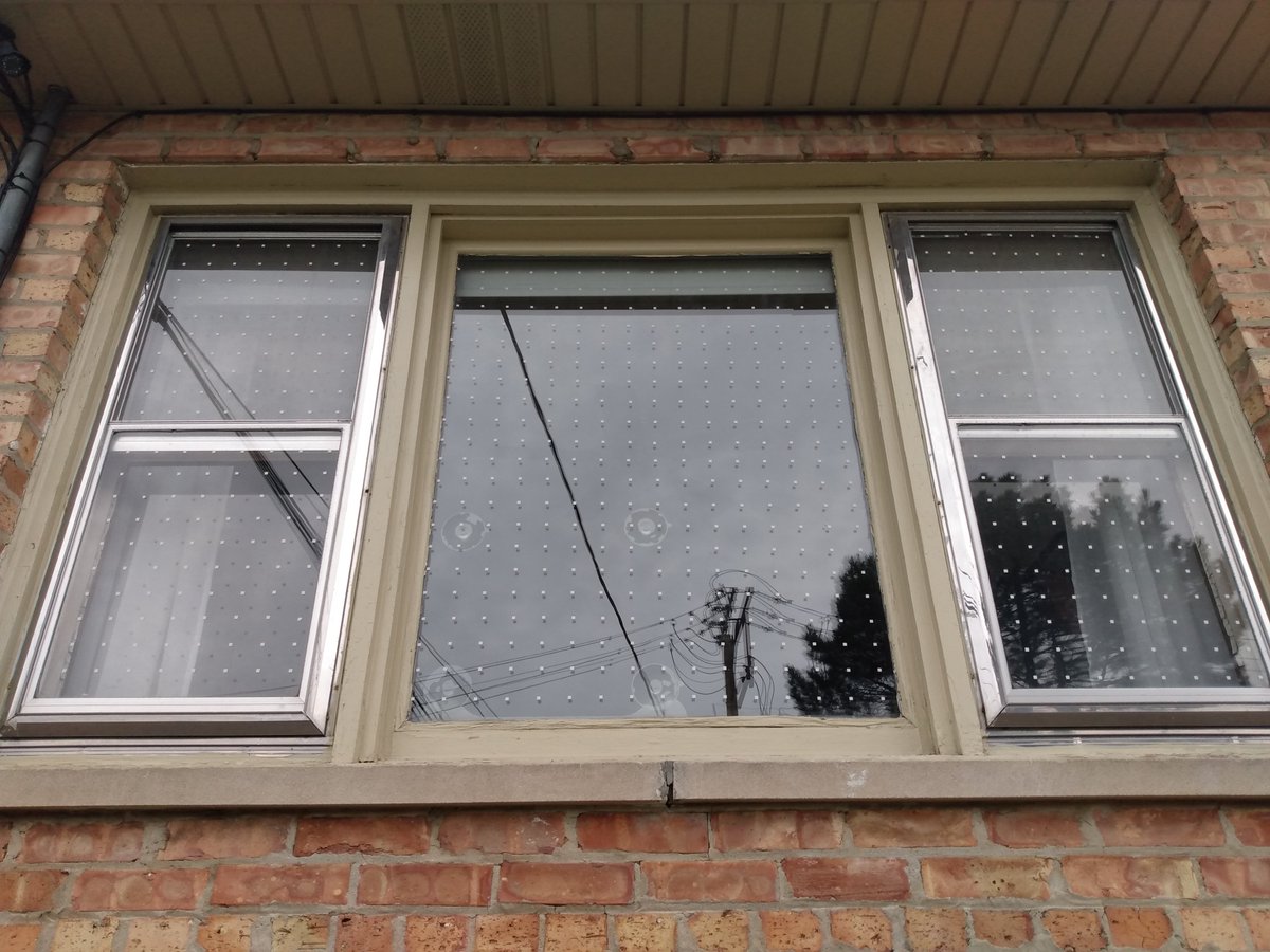 We're glad you asked! Bird tape can look different, but essentially it is a roll of tape that marks up the exterior of windows to cue birds that the glass is a barrier. Birds will not try to fly through windows that have markers spaced no more than 2 x 2 inches apart.