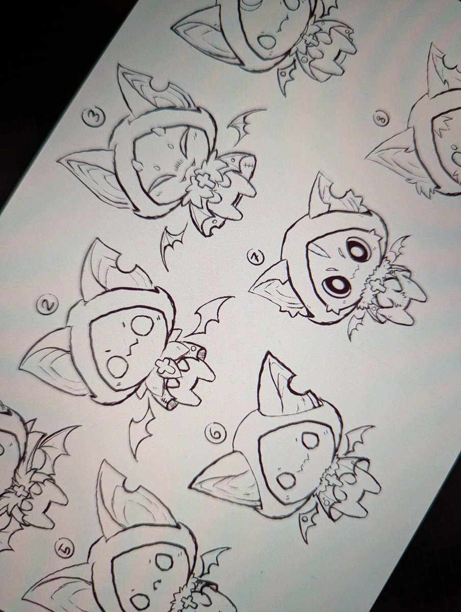 Nekowomai's tweet photo. I like to torture my clients with too many options (・`ω´・) https://t.co/wzWLmYaXeA