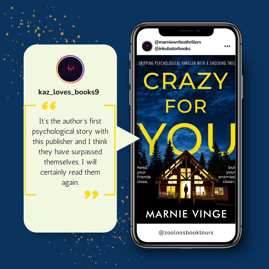 ZooloosBT's tweet photo. Today the #booktour for #CrazyForYou kicked off with posts from #leannebookstagram and
@kazlovesbooks1 ~ You can read all the reviews here ~ https://t.co/q136K5s9Gk
Tomorrow we shall see #donnareads03 @Steph_taylor87 taking part!
#MarnieVinge @inkubatorbooks
#ZooloosBookTours https://t.co/9HZzRRDnLj