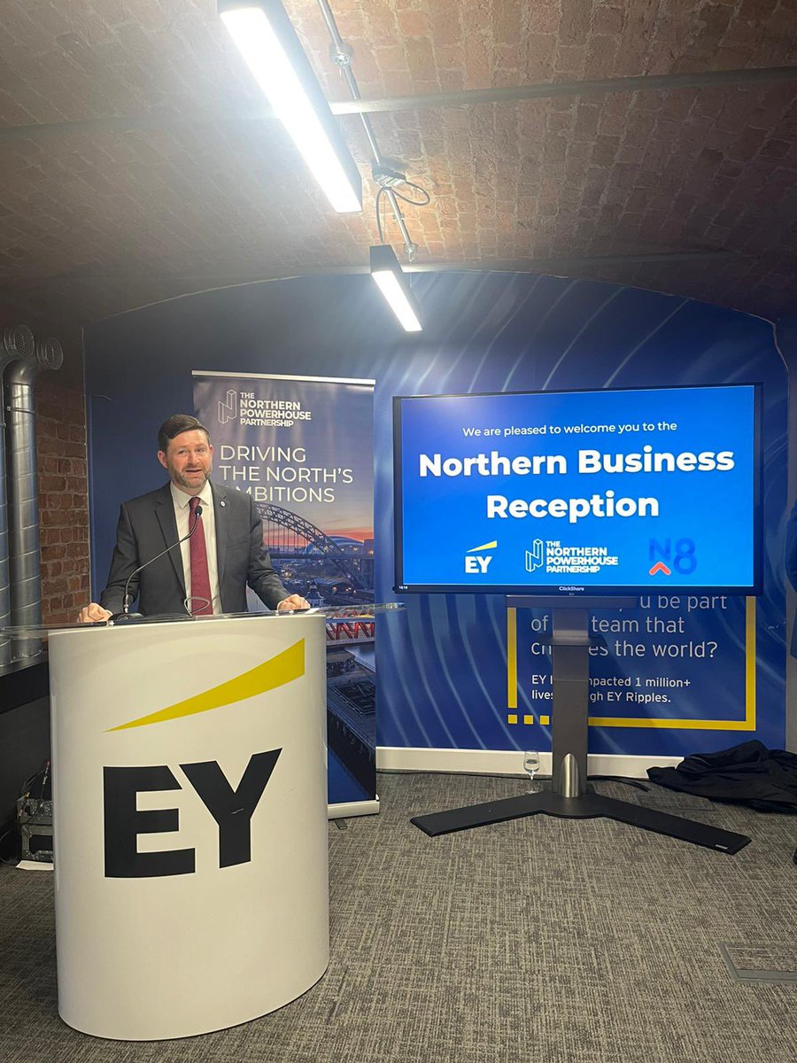 The Northern Powerhouse Partnership (@np_partnership) on Twitter photo “Mayoral combined authorities are the powerhouses that drive us”
<a href="/JimfromOldham/">Jim McMahon MP</a>, Minister for Devolution at our Northern Business Reception! “Mayoral combined authorities are the powerhouses that drive us”
<a href="/JimfromOldham/">Jim McMahon MP</a>, Minister for Devolution at our Northern Business Reception!