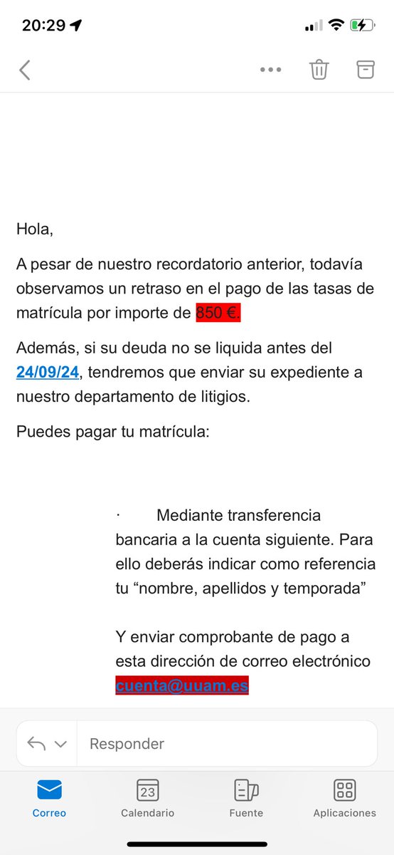 _amayamendiko's tweet photo. ☠️Atención estudiantes de la UAM.  Si recibís un mensaje como este, es un FRAUDE☠️ https://t.co/jUShaOZaYh