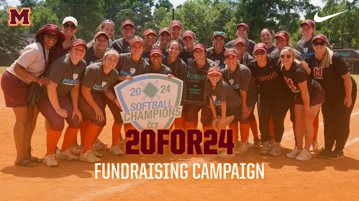 Our annual 20 for 24 campaign is off to a good start! Please help us reach our goal by October 27th! We appreciate you and your help for our program 🧡

givecampus.com/schools/Maryvi…