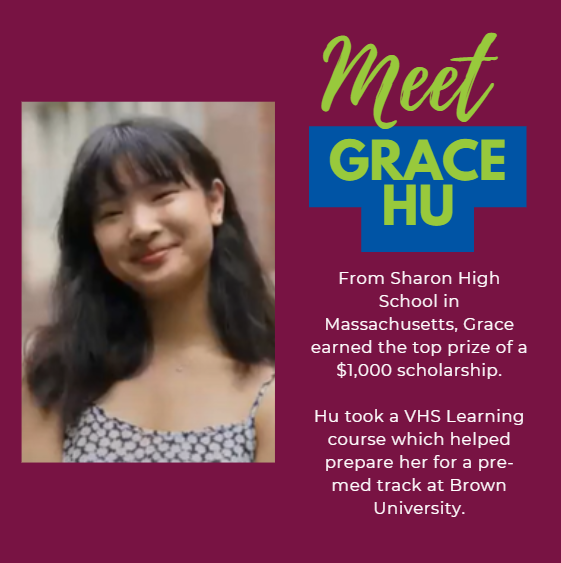 VHSLearning's tweet photo. Today’s student spotlight is on Grace Hu! Grace took an Epidemics course with us as a high school senior.

Check out Grace’s full video here:
https://t.co/L6n4ztqn8A

#studentsuccess #studentspotlights #vhearning #onlinecourses https://t.co/SWkwzf95J3