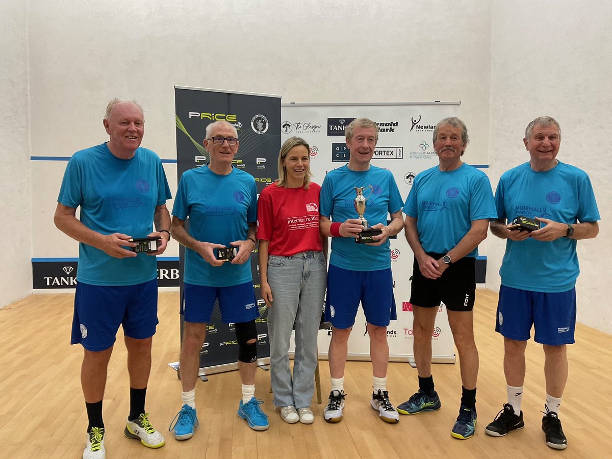 The inaugural racketball Masters Home International tournament took place at Newlands LTSC at the weekend.

SSRC's Joe &amp; Dave were in the O70 category &amp; their team were the top achievers amongst the Scottish teams &amp; won their event pushing England into 2nd place.  💪🏻🏴󠁧󠁢󠁳󠁣󠁴󠁿