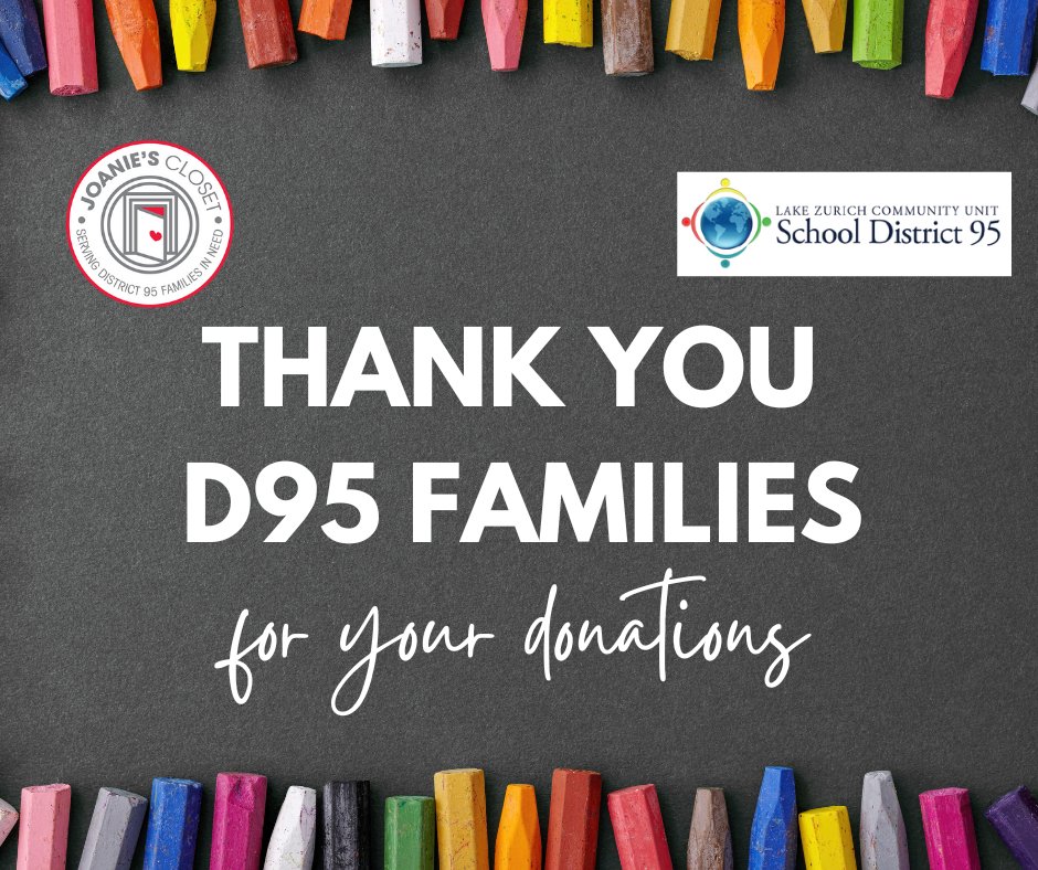 LZ95JoaniesClst's tweet photo. Thank you, District 95 families,for your voluntary support of Joanie's Closet during school registration. Your generosity makes a significant impact on our ability to provide school supplies &amp; winter gear to our under-resourced students and strengthens our community.@LZdistrict95 https://t.co/SldsB9OgDZ