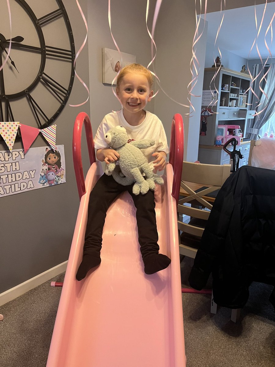 MissCrawley41's tweet photo. Matilda and Conker enjoyed playing with her toys including the new slide she got for her birthday! @Overchurch2 https://t.co/AE77zRrMll