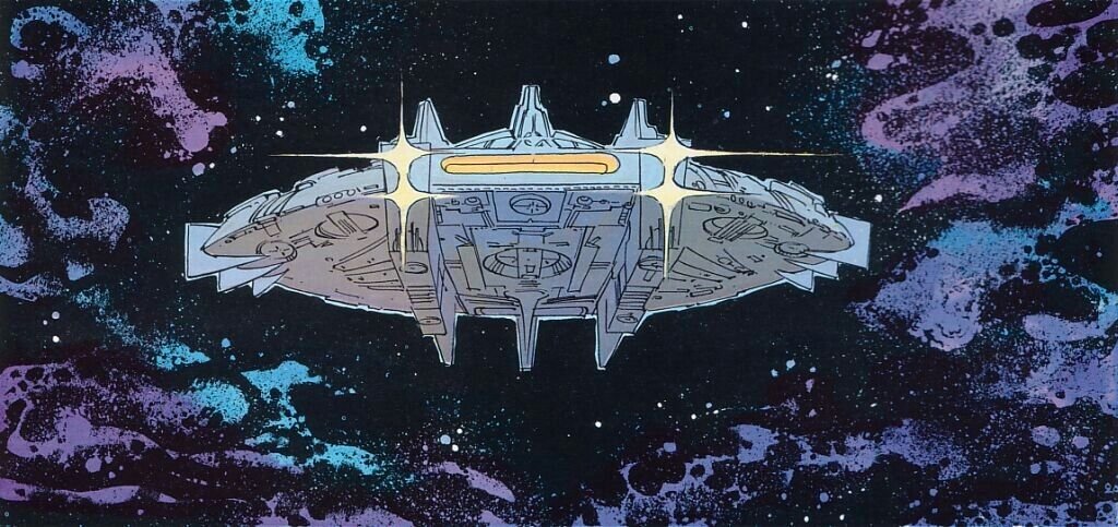TheSpaceshipper's tweet image. Jean-Claude Mézières (1938-2022) was born 86 years ago today.  

The French illustrator created the amazing universe of Valerian &amp;amp; Laureline. And no one can forget his work on The Fifth Element (1997). 🥰