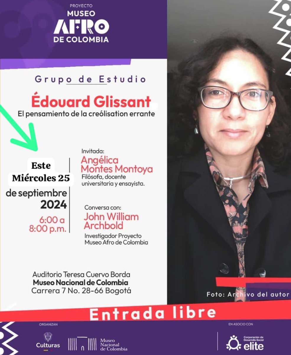 🗓️Este miércoles 25/09 en el <a href="/museonacionalco/">Museo Nacional de Colombia</a> pensando el caribe y la identidad. Los esperamos ! ⏰ 6h30 pm