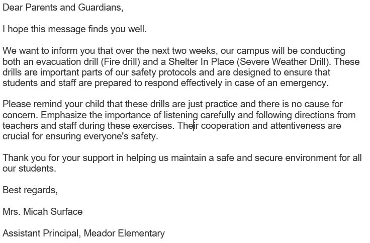 Meador Elementary (@wisdmeador) on Twitter photo 