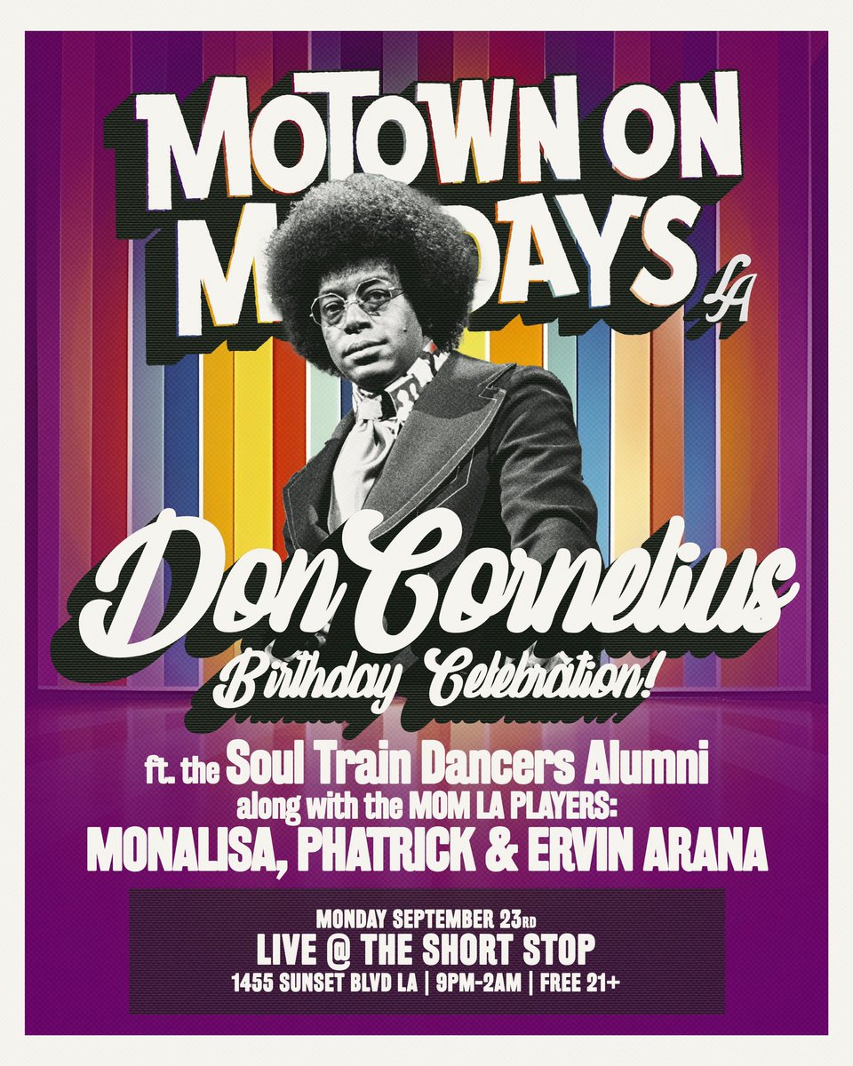 Motown On Mondays LA (@mom_la) on Twitter photo Familiarize yourself with the Soul Train Line before you come out tonight! Familiarize yourself with the Soul Train Line before you come out tonight!