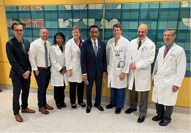 Joseph Marine (@drjmarine) on Twitter photo Honored to host <a href="/RepKweisiMfume/">Kweisi Mfume</a> at <a href="/HopkinsMedicine/">Johns Hopkins Medicine</a> today with <a href="/ACCMaryland/">Maryland Chapter, American College of Cardiology</a> . Great discussion of health policy topics affecting CV health in our state. Grateful for all you do for our patients! <a href="/sxz110/">Sammy Zakaria</a> <a href="/jae_patton/">Jae Patton, CRNP, AACC</a> <a href="/AngelaStreet17/">Angela Street CRNP, AACC</a> <a href="/Cardiology/">ACC Advocacy</a> Honored to host <a href="/RepKweisiMfume/">Kweisi Mfume</a> at <a href="/HopkinsMedicine/">Johns Hopkins Medicine</a> today with <a href="/ACCMaryland/">Maryland Chapter, American College of Cardiology</a> . Great discussion of health policy topics affecting CV health in our state. Grateful for all you do for our patients! <a href="/sxz110/">Sammy Zakaria</a> <a href="/jae_patton/">Jae Patton, CRNP, AACC</a> <a href="/AngelaStreet17/">Angela Street CRNP, AACC</a> <a href="/Cardiology/">ACC Advocacy</a>