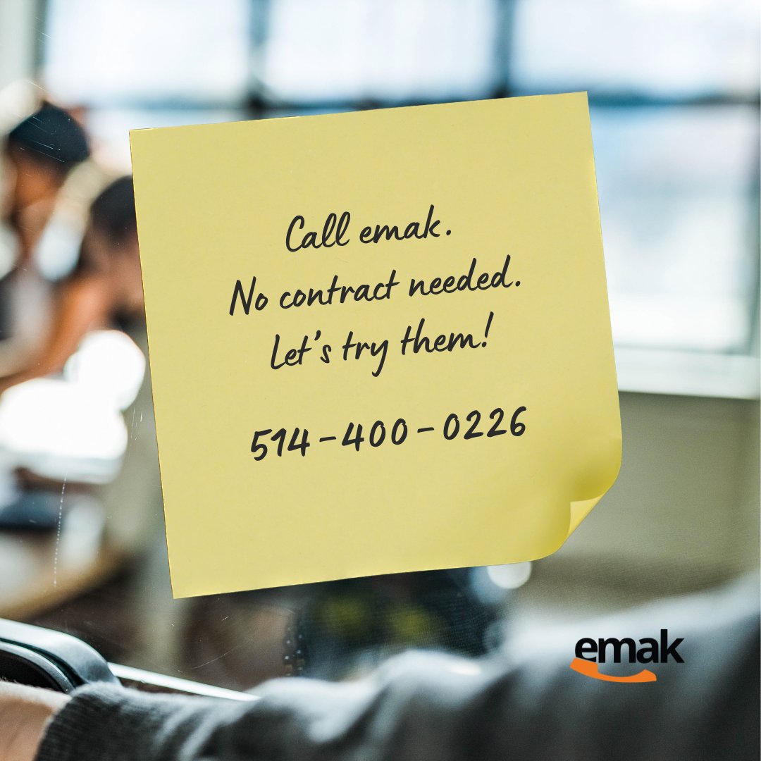 EMAK_Telecom's tweet photo. POV: You return from lunch to find a message from your team. 😎 Your office is eager to enhance productivity while reducing the costs associated with traditional phone lines. You’ve been contemplating a switch to VoIP... 

You know what to do: 514-400-0226 🤙 https://t.co/ae0fSd1Usa