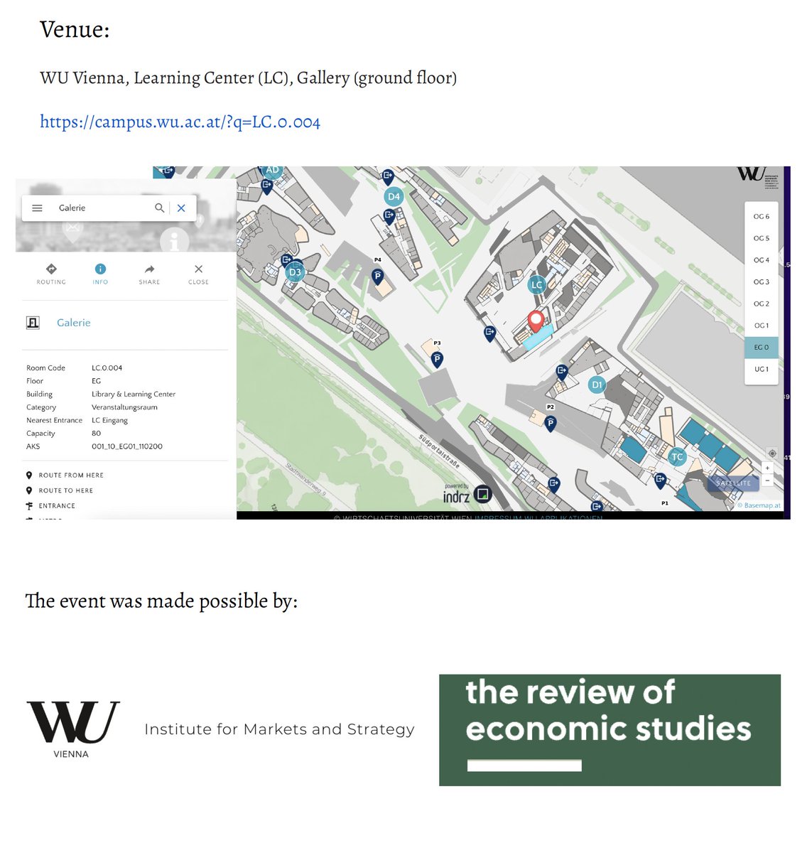 We are excited to announce the 'Data Editors in Vienna' event on Oct 7 that will take place at <a href="/wu_vienna/">WU Vienna</a>! We have a wonderful lineup: Ben Greiner (<a href="/bgreiner_tweets/">Ben Greiner</a>), Maia Guell (<a href="/maiaguell/">Maia Guell</a>), Miklós Koren (<a href="/korenmiklos/">Miklos Koren</a>), &amp; Lars Vilhuber (<a href="/larsvil/">Lars Vilhuber 🇺🇦</a>).  shorturl.at/Dpy4Q