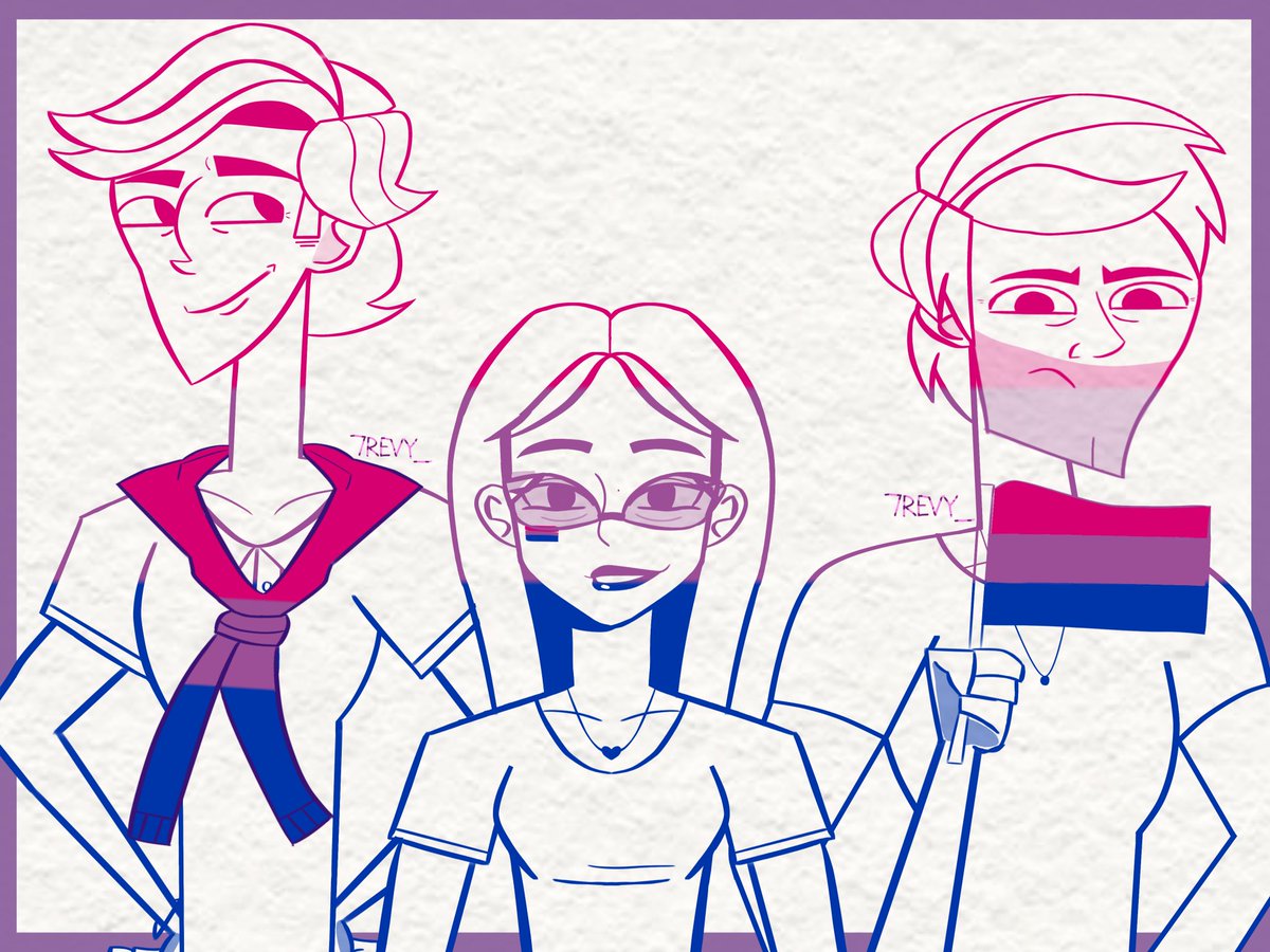 ALMOST FORGOT BUT BISEXUAL VISIBILITY DAY !!!! 
𖹭
#trevek #bisexualvisibilityday #disventurecamp #dctwt