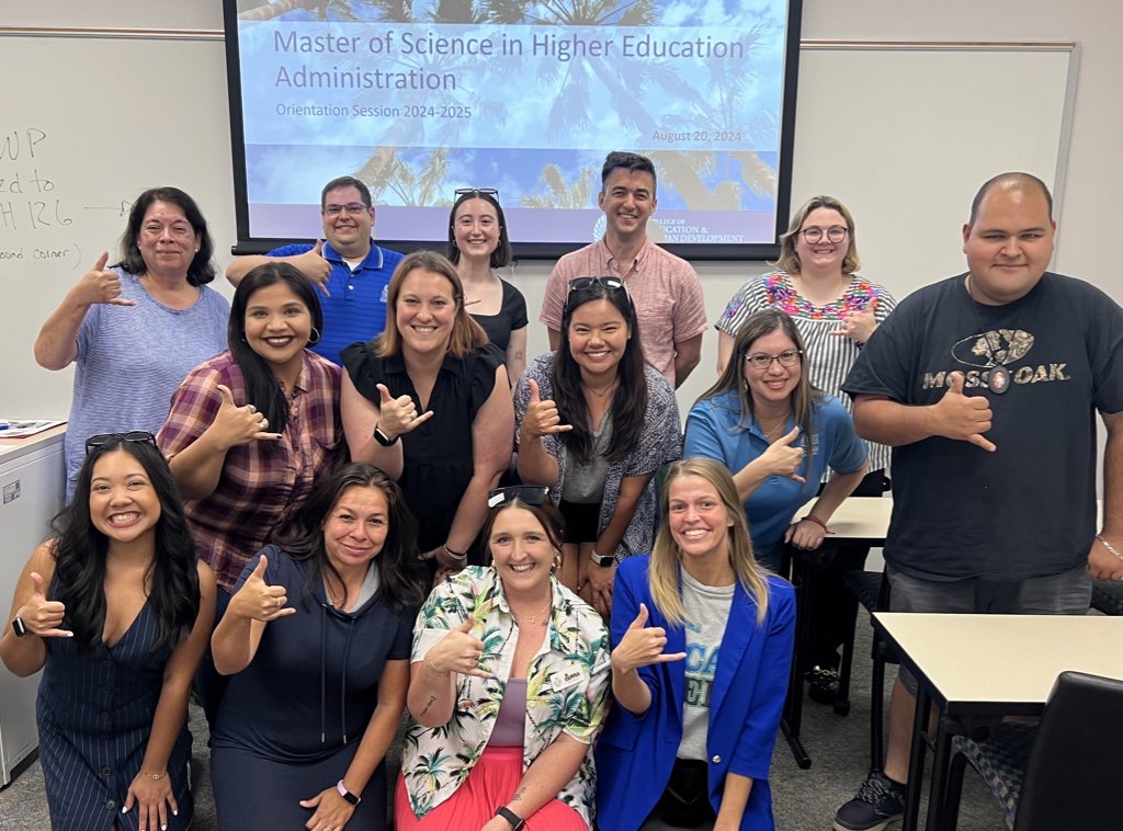 A warm welcome to our first students in the brand-new Master of Science in Higher Education Administration program, launched in fall 2024! loom.ly/bDgBtFk