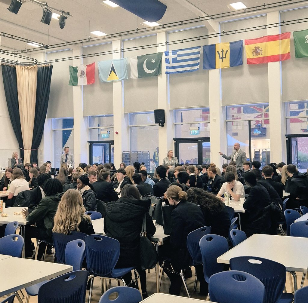 Year 11 students getting a special breakfast and some motivational words from Mr Pickup this morning before their extra intervention sessions start this week. #HardWorkPaysOff #wearePROUD