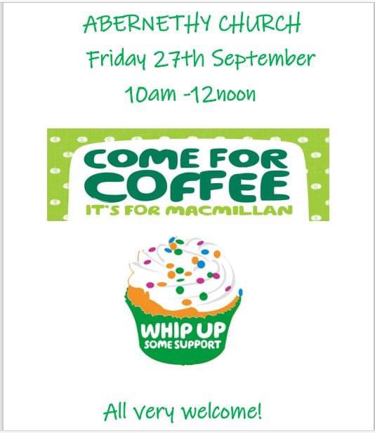 There are two special events in Abernethy this weekend! Join our pals at the Kirk on Friday for coffee &amp; cake to raise loads for Macmillan. Saturday is our last event this year, a fab talk from Craig <a href="/CPKArchives/">Perth & Kinross Archives</a>. It's free but you do need a ticket: tinyurl.com/nnzz8ub3