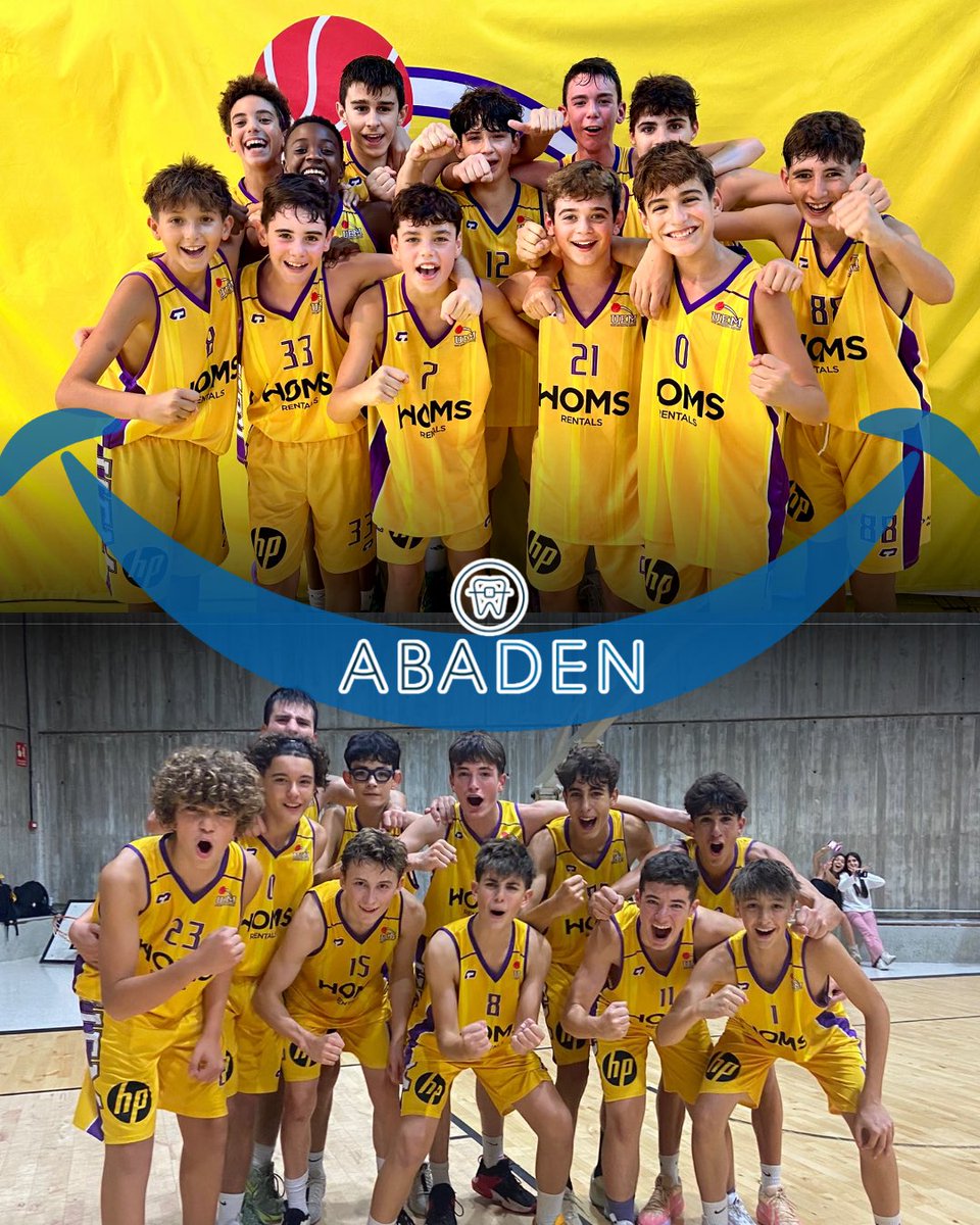 uemataro's tweet photo. 😁 El 𝗦𝗢𝗠𝗥𝗜𝗨𝗥𝗘 @abadendentistas de la SETMANA és per L’𝗜𝗡𝗙𝗔𝗡𝗧𝗜𝗟 𝗔 i el 𝗖𝗔𝗗𝗘𝗧 𝗕!
✌🏻🟡 Ambdós equips es van imposar a la Penya!
✅ Infantil A Homs A 80 - 62 Penya
✅ Penya 69 - 71 Cadet B Homs
🙌🏻 Grans victòries a #PreferentA i a la lliga de #1rAny respectivament! Enhorabona!
#somgrocs💛💜