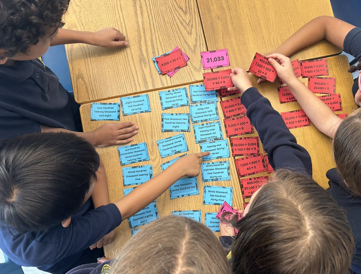 msfarronato's tweet photo. Place value sort, match and mystery 🔎 Getting ready for our check-in tomorrow! @stjburlington https://t.co/eHmaRxIbNp