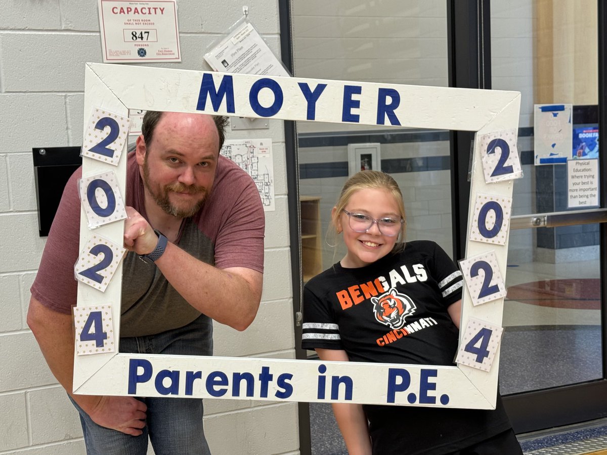Parents in PE Day 1 ✅ 19.5 adults per class!!  Can we beat that average tomorrow?!?  #❤️2Move  #wearyourfastclothes. ⁦<a href="/PWinklerFTIS/">Peter Winkler</a>⁩ ⁦<a href="/KaraKowalk/">Kara Kowalk</a>⁩ ⁦<a href="/FTSchools/">Fort Thomas Schools</a>⁩ ⁦<a href="/FTMoyerES/">Moyer Elementary</a>⁩ ⁦<a href="/FTSUPT/">Brian Robinson</a>⁩